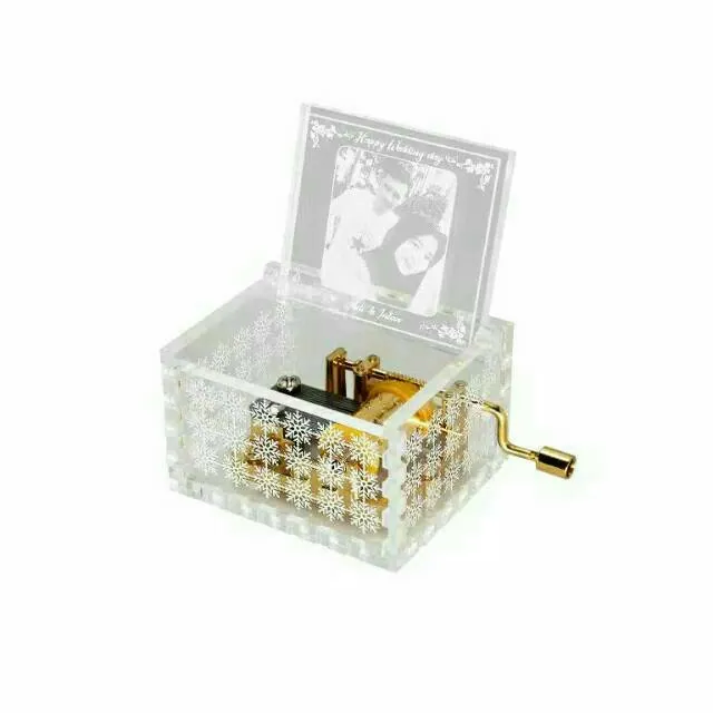 Kotak Musik Akrilik 6x5x4 Custom