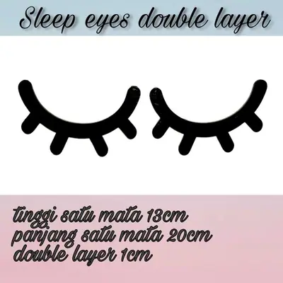 Sleep Eyes Kayu Double Layer
